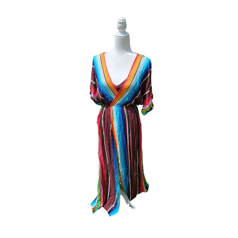 NWT Colorful sante fe maxi Judith March Sun dress small